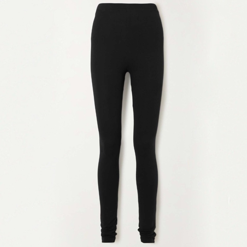 TOTEME + NET SUSTAIN Cork Stretch Jersey Leggings in Black Size XS